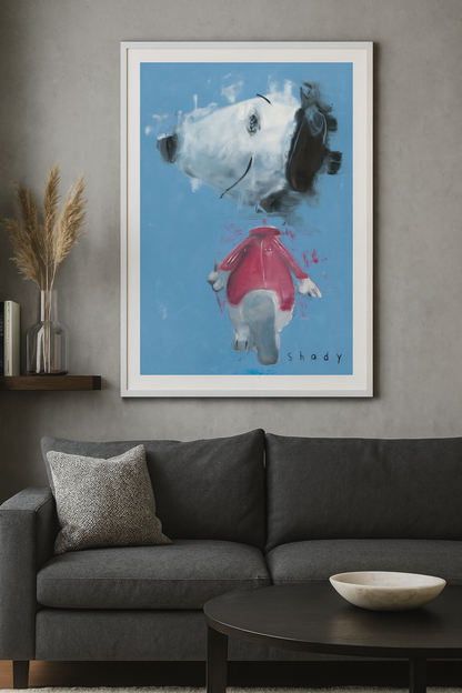 Snoopy Pop Art Print - Blue Sky Edition