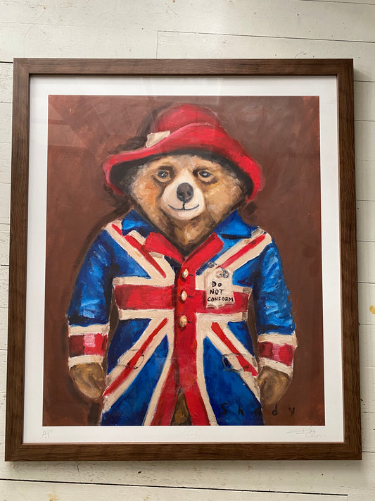 LIMITED EDITION Do Not Conform A bold, collectible Paddington fine art print by Tim Shea.
Limited to 50 editions, each individually numbered signed and embossed once there gone there gone .